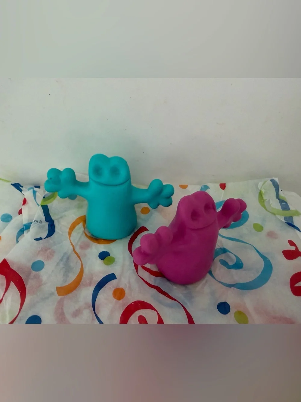 New Italian Alessi Pink & light blue Limited Edition Bottle Stopper.